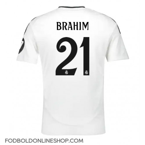 Real Madrid Brahim Diaz #21 Hjemmebanetrøje 2024-25 Kortærmet